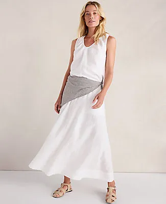 Ann Taylor Haven Well Within Linen Drawstring Midi Skirt sold by Ann Taylor product image thumbnail 4