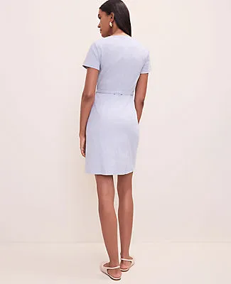 Ann Taylor Striped Crew Neck Flare Dress sold by Ann Taylor product image thumbnail 2