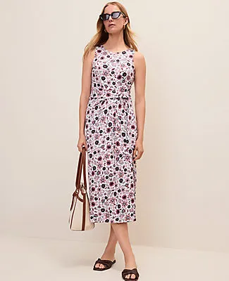 Ann Taylor Petite Weekend Floral Tie Waist Sheath Dress sold by Ann Taylor