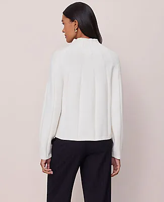 Ann Taylor Contrast Stitch Turtleneck Sweater sold by Ann Taylor product image thumbnail 2