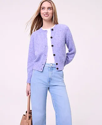 Ann Taylor Weekend Cozy Crew Neck Cardigan sold by Ann Taylor