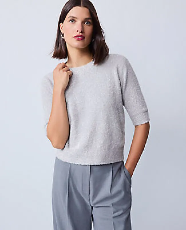 Ann Taylor Metallic Sweater Tee made by Ann Taylor