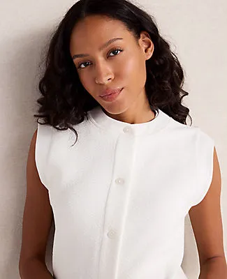 Ann Taylor Haven Well Within Cotton Blend Textured Short Sleeve Jacket sold by Ann Taylor product image thumbnail 2