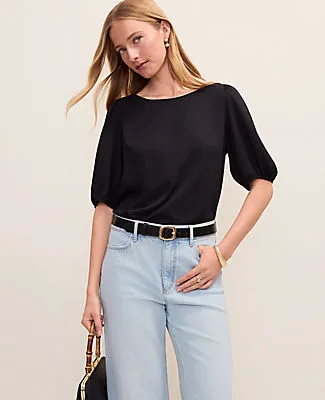 Ann Taylor Boatneck Popover Top sold by Ann Taylor