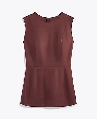 Ann Taylor The Petite Long Crew Neck Top in Linen Blend sold by Ann Taylor product image thumbnail 3