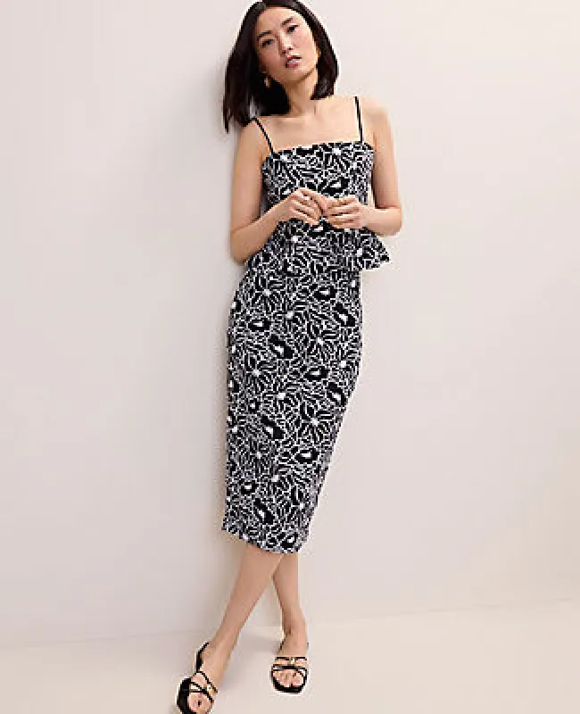 Ann Taylor Embroidered Column Midi Skirt made by Ann Taylor