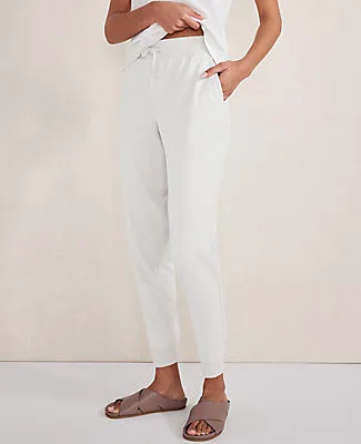 Ann Taylor Haven Well Within Organic Cotton Interlock Joggers sold by Ann Taylor