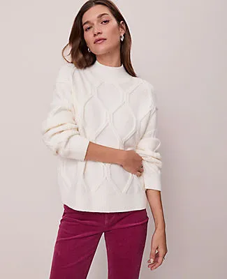Ann Taylor Weekend Collection Cable Sweater sold by Ann Taylor product image thumbnail 2