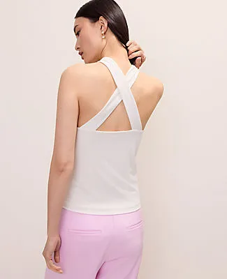 Ann Taylor Crossover Halter Top sold by Ann Taylor product image thumbnail 2