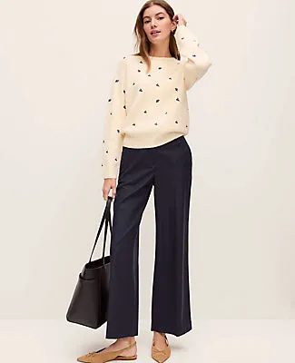 Ann Taylor Weekend Floral Embroidered Sweater sold by Ann Taylor product image thumbnail 2
