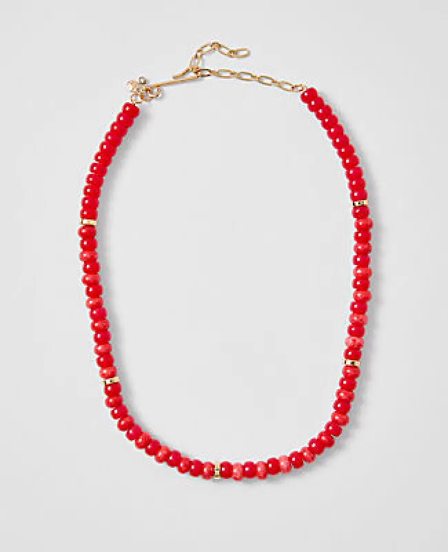 Ann Taylor Beaded Statement Necklace made by Ann Taylor