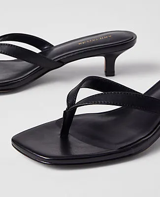 Ann Taylor Leather Kitten Heel Sandal sold by Ann Taylor product image thumbnail 2