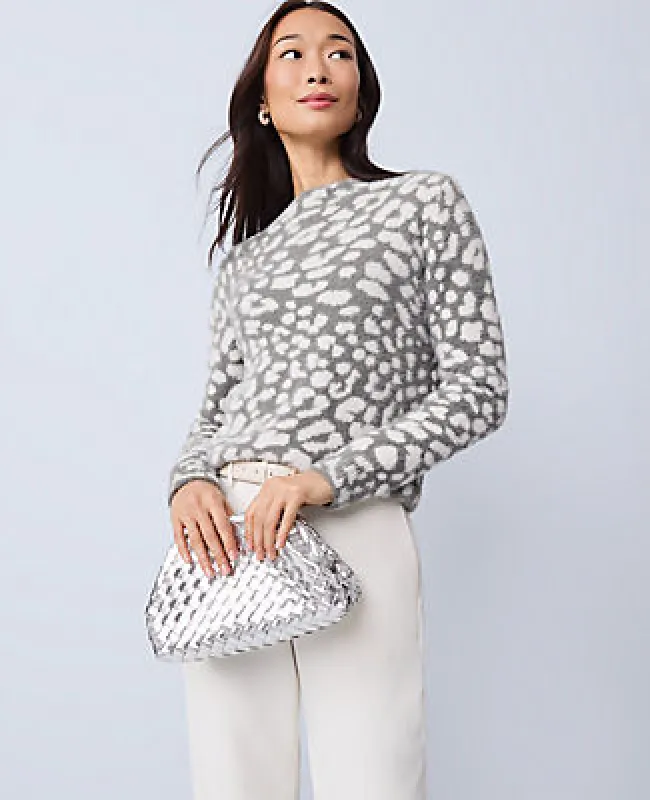 Ann Taylor Leopard Print Sweater made by Ann Taylor