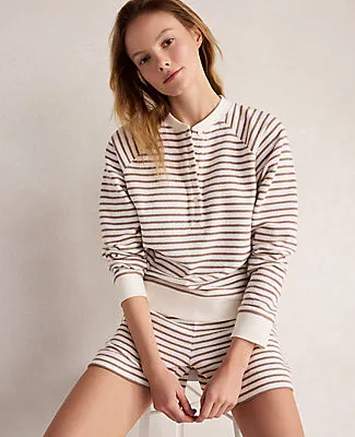 Ann Taylor Haven Well Within Cotton Blend Textured Henley sold by Ann Taylor product image thumbnail 2