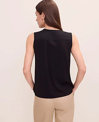 Ann Taylor Mixed Media Button Down Top sold by Ann Taylor product image thumbnail 2