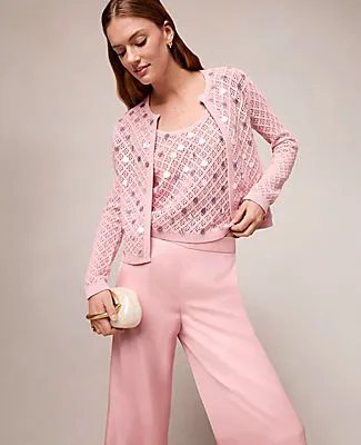 Ann Taylor Sequin Open Cardigan sold by Ann Taylor product image thumbnail 3