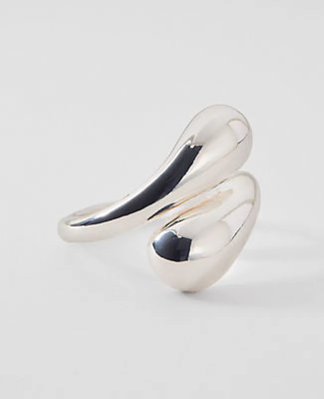 Ann Taylor Metal Teardrop Wrap Ring made by Ann Taylor