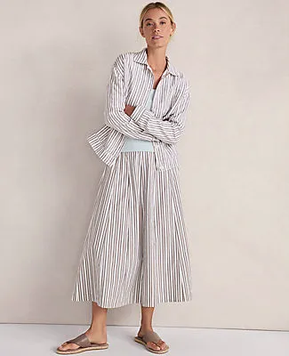 Ann Taylor Haven Well Within Everweave Linen Stripe Boxy Jacket sold by Ann Taylor product image thumbnail 5