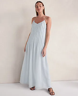 Ann Taylor Haven Well Within Ramie Blend Pintuck Maxi Dress sold by Ann Taylor