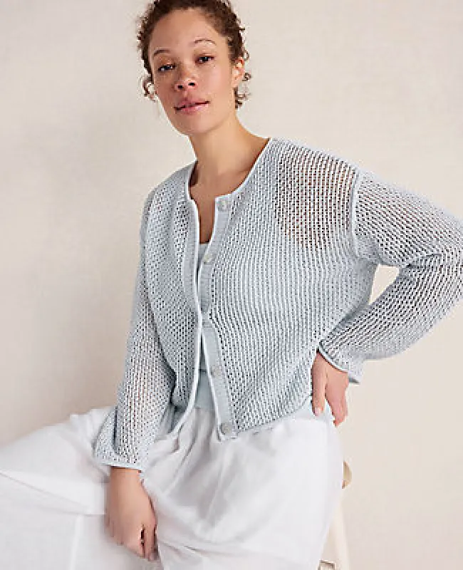 Ann Taylor Haven Well Within Cotton Blend Open Stitch Cardigan made by Ann Taylor