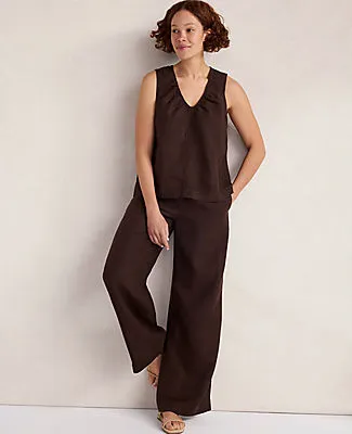 Ann Taylor Haven Well Within Linen Wide Leg Drawstring Pants sold by Ann Taylor product image thumbnail 3