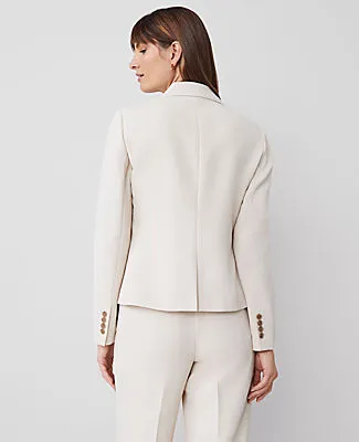 Ann Taylor The Shorter Single Button Blazer in Fluid Crepe sold by Ann Taylor product image thumbnail 2