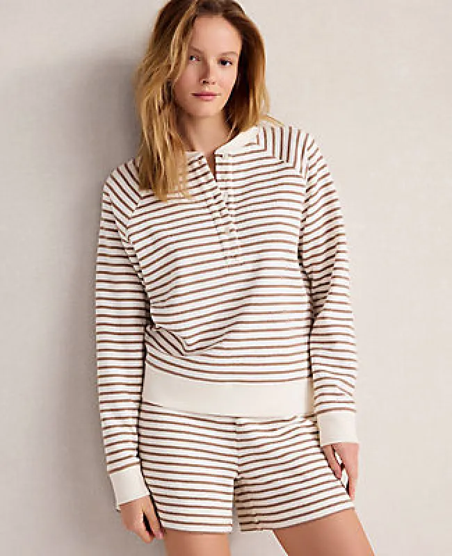 Ann Taylor Haven Well Within Cotton Blend Textured Henley made by Ann Taylor