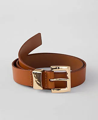 Ann Taylor Leather Textured Square Buckle Belt sold by Ann Taylor