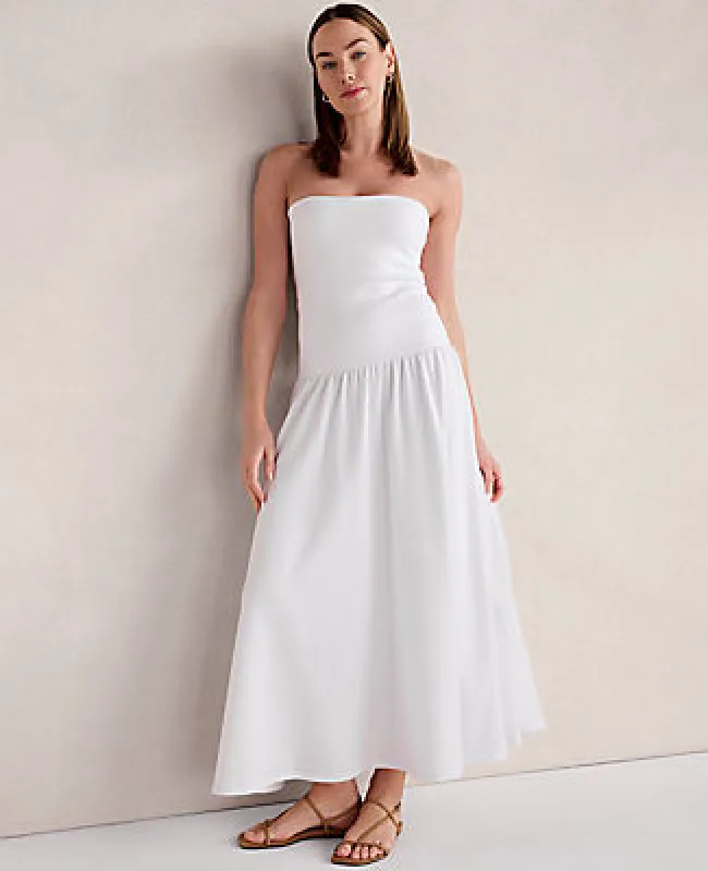 Ann Taylor Haven Well Within Organic Cotton Modal Strapless Dress made by Ann Taylor