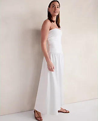 Ann Taylor Haven Well Within Organic Cotton Modal Strapless Dress sold by Ann Taylor product image thumbnail 3