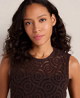 Ann Taylor Haven Well Within Cotton Crochet Scalloped Tank sold by Ann Taylor product image thumbnail 2
