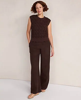 Ann Taylor Haven Well Within Organic Cotton Chain Pointelle Sweater Vest sold by Ann Taylor product image thumbnail 3