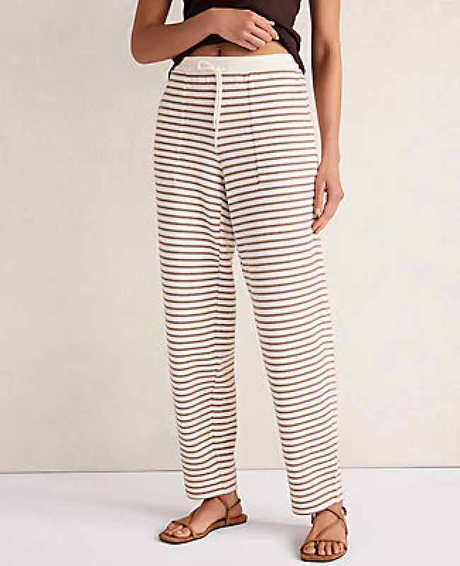 Ann Taylor Haven Well Within Cotton Blend Textured Barrel Leg Pants made by Ann Taylor