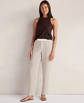 Ann Taylor Haven Well Within Cotton Blend Textured Barrel Leg Pants sold by Ann Taylor product image thumbnail 4