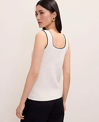 Ann Taylor Petite Textured Stitch Sweater Shell Top sold by Ann Taylor product image thumbnail 2