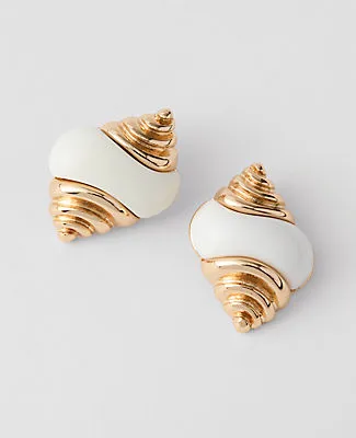 Ann Taylor Enamel Conch Stud Earrings sold by Ann Taylor