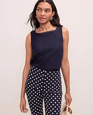 Ann Taylor Tank Top in Linen Blend sold by Ann Taylor