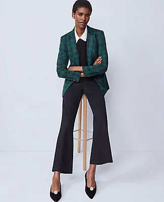 Ann Taylor The Petite Notched Single Button Blazer in Plaid sold by Ann Taylor product image thumbnail 3