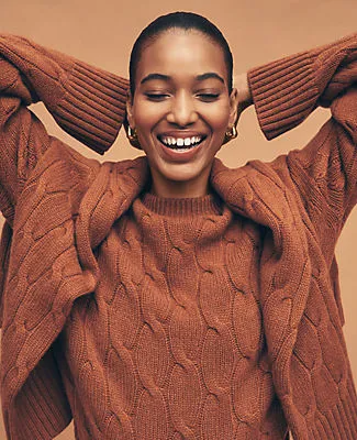 Ann Taylor Cashmere Cable Sweater sold by Ann Taylor product image thumbnail 3
