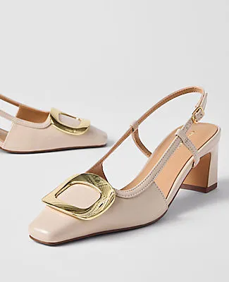Ann Taylor Patent Leather Buckle Pump sold by Ann Taylor product image thumbnail 2
