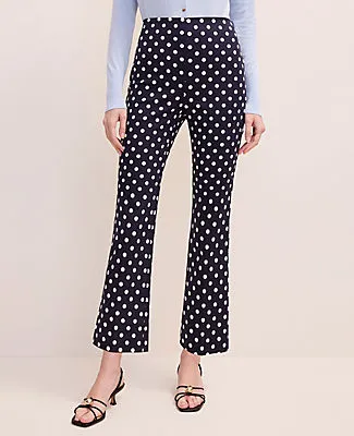 Ann Taylor The Petite Flare Capri Pant in Polka Dot sold by Ann Taylor product image thumbnail 2