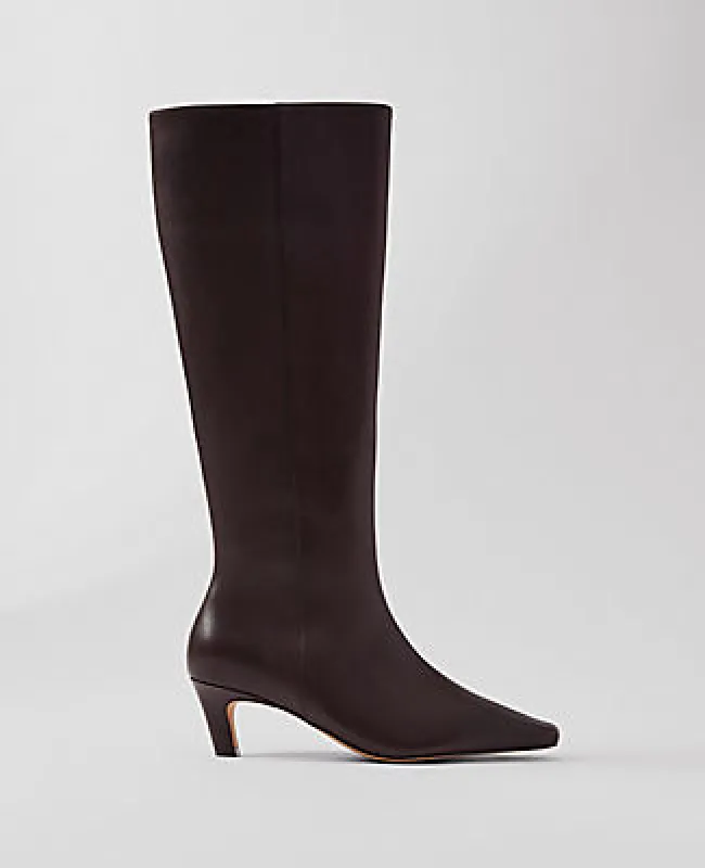 Ann Taylor Skinny Heel Leather Tall Boot made by Ann Taylor