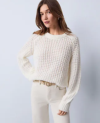 Ann Taylor Petite Weekend Cozy Crew Neck Sweater sold by Ann Taylor