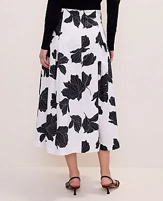 Ann Taylor Floral Pleated Midi Skirt sold by Ann Taylor product image thumbnail 3