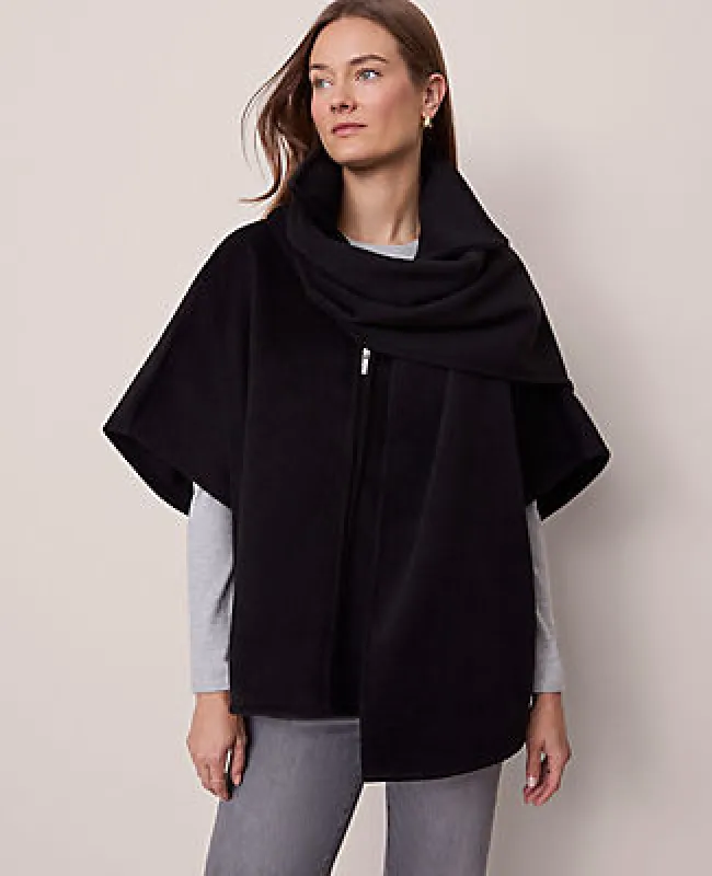 Ann Taylor Zip Scarf Poncho made by Ann Taylor