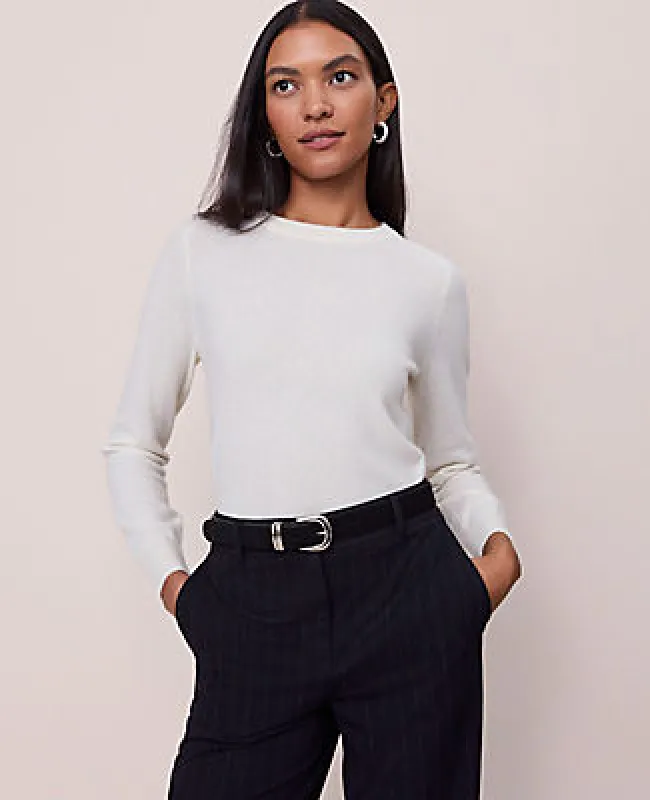 Ann Taylor Cashmere Crew Neck Sweater made by Ann Taylor