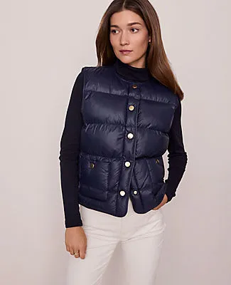 Ann Taylor Weekend Quilted Vest sold by Ann Taylor
