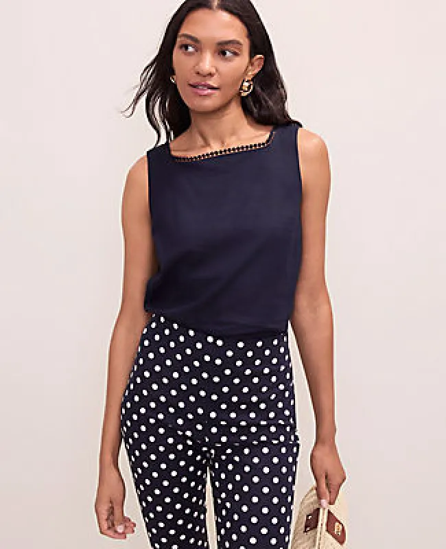 Ann Taylor Tank Top in Linen Blend made by Ann Taylor