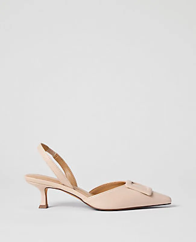 Ann Taylor Leather Slingback Pump made by Ann Taylor