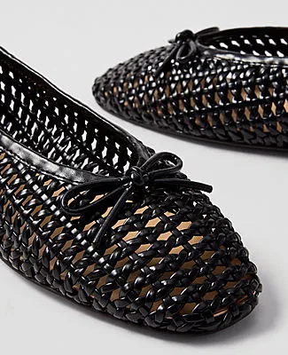 Ann Taylor Weekend Woven Bow Ballet Flat sold by Ann Taylor product image thumbnail 2